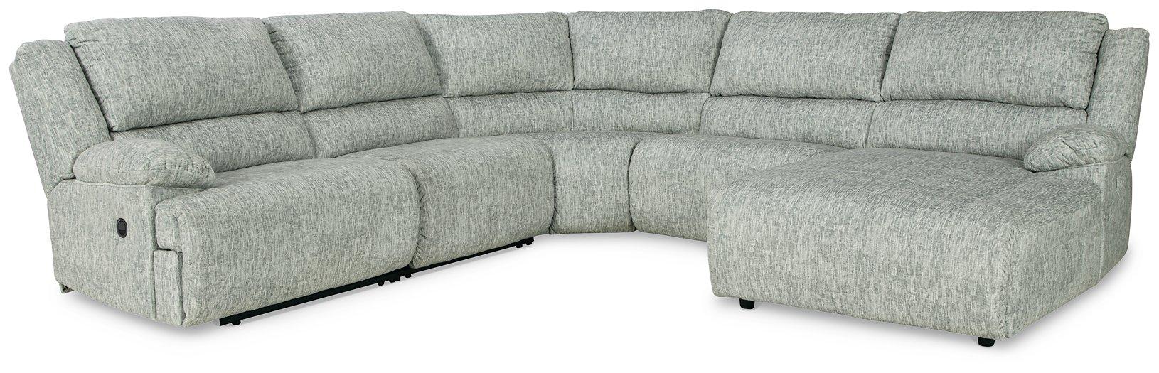 McClelland Reclining Sectional with Chaise - Premium Sectional from Ashley Furniture - Just $1521.90! Shop now at Furniture Wholesale Plus  We are the best furniture store in Nashville, Hendersonville, Goodlettsville, Madison, Antioch, Mount Juliet, Lebanon, Gallatin, Springfield, Murfreesboro, Franklin, Brentwood