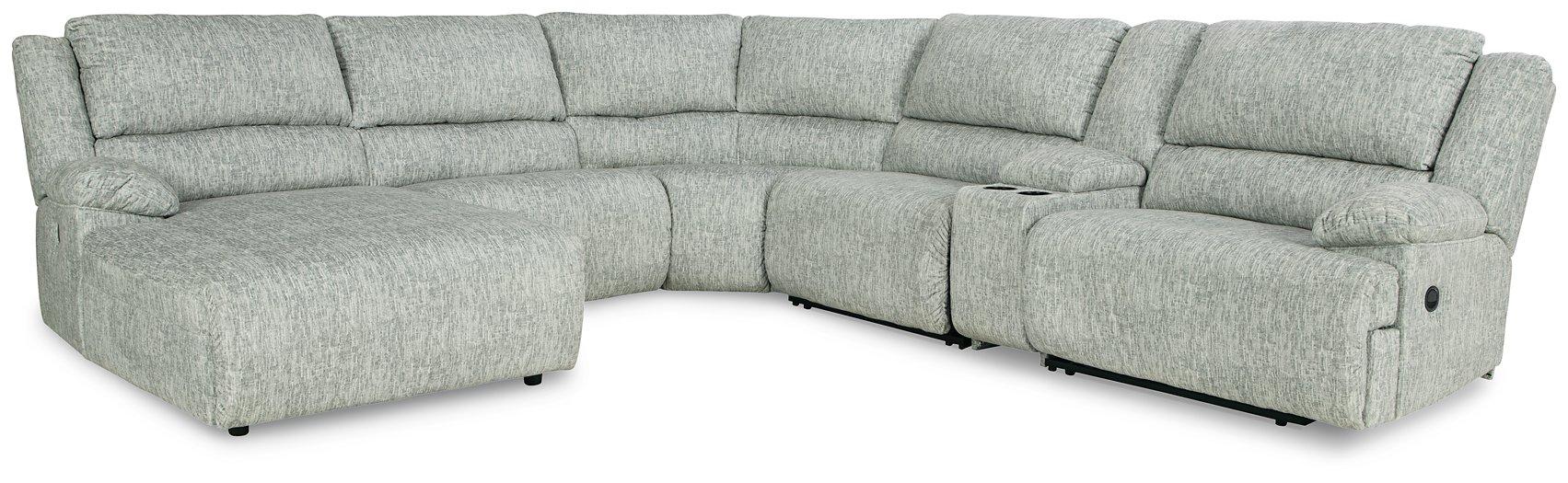 McClelland Reclining Sectional with Chaise - Premium Sectional from Ashley Furniture - Just $1521.90! Shop now at Furniture Wholesale Plus  We are the best furniture store in Nashville, Hendersonville, Goodlettsville, Madison, Antioch, Mount Juliet, Lebanon, Gallatin, Springfield, Murfreesboro, Franklin, Brentwood