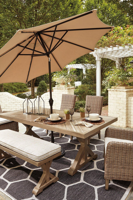 Beachcroft Outdoor Dining Set - Premium Outdoor Dining Set from Ashley Furniture - Just $2605.77! Shop now at Furniture Wholesale Plus  We are the best furniture store in Nashville, Hendersonville, Goodlettsville, Madison, Antioch, Mount Juliet, Lebanon, Gallatin, Springfield, Murfreesboro, Franklin, Brentwood