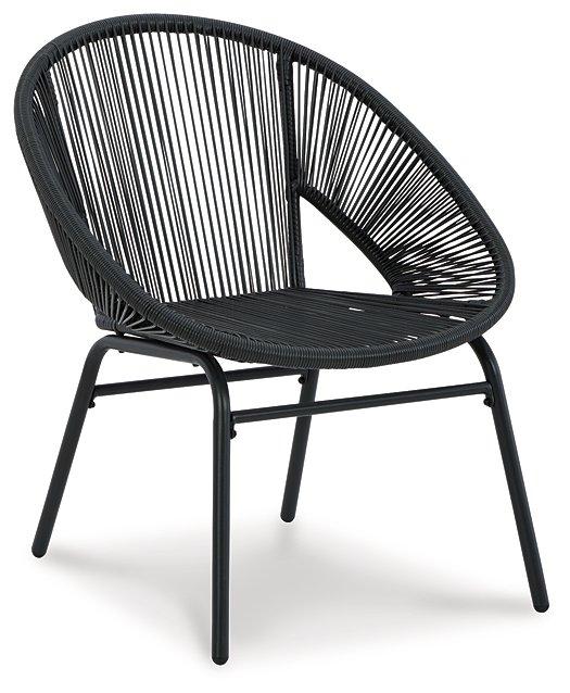 Mandarin Cape Outdoor Table and Chairs (Set of 3) - Premium Outdoor Seating Set from Ashley Furniture - Just $249.38! Shop now at Furniture Wholesale Plus  We are the best furniture store in Nashville, Hendersonville, Goodlettsville, Madison, Antioch, Mount Juliet, Lebanon, Gallatin, Springfield, Murfreesboro, Franklin, Brentwood