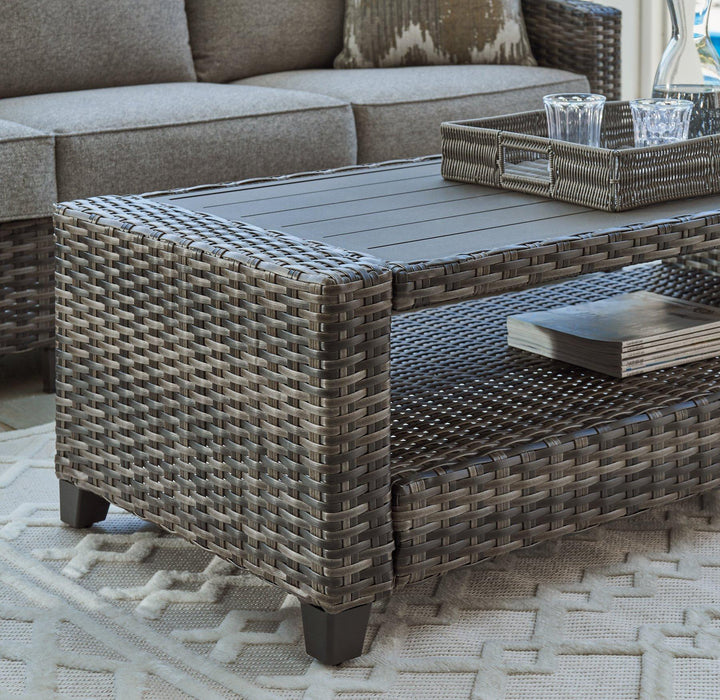 Oasis Court Outdoor Sofa/Chairs/Table Set (Set of 4) - Premium Outdoor Seating Set from Ashley Furniture - Just $1517.08! Shop now at Furniture Wholesale Plus  We are the best furniture store in Nashville, Hendersonville, Goodlettsville, Madison, Antioch, Mount Juliet, Lebanon, Gallatin, Springfield, Murfreesboro, Franklin, Brentwood