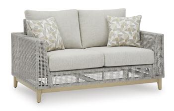 Seton Creek Outdoor Loveseat with Cushion - Premium Outdoor Seating from Ashley Furniture - Just $1016.05! Shop now at Furniture Wholesale Plus  We are the best furniture store in Nashville, Hendersonville, Goodlettsville, Madison, Antioch, Mount Juliet, Lebanon, Gallatin, Springfield, Murfreesboro, Franklin, Brentwood