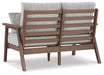 Emmeline Outdoor Loveseat with Cushion - Premium Outdoor Seating from Ashley Furniture - Just $880.12! Shop now at Furniture Wholesale Plus  We are the best furniture store in Nashville, Hendersonville, Goodlettsville, Madison, Antioch, Mount Juliet, Lebanon, Gallatin, Springfield, Murfreesboro, Franklin, Brentwood