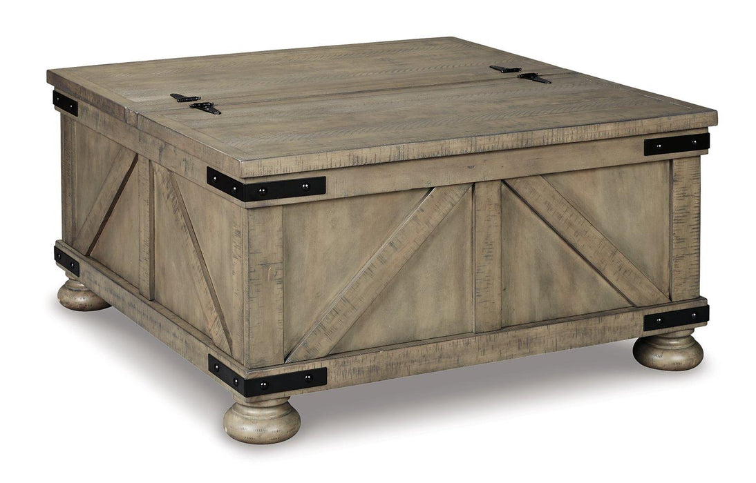 Aldwin Coffee Table With Storage - Premium Cocktail Table from Ashley Furniture - Just $333.88! Shop now at Furniture Wholesale Plus  We are the best furniture store in Nashville, Hendersonville, Goodlettsville, Madison, Antioch, Mount Juliet, Lebanon, Gallatin, Springfield, Murfreesboro, Franklin, Brentwood