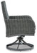 Elite Park Swivel Chair with Cushion (Set of 2) - Premium Outdoor Dining Chair from Ashley Furniture - Just $579.20! Shop now at Furniture Wholesale Plus  We are the best furniture store in Nashville, Hendersonville, Goodlettsville, Madison, Antioch, Mount Juliet, Lebanon, Gallatin, Springfield, Murfreesboro, Franklin, Brentwood