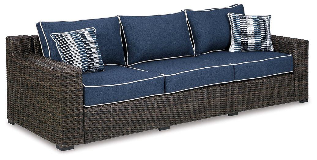 Grasson Lane Sofa with Cushion - Premium Outdoor Seating from Ashley Furniture - Just $1092.44! Shop now at Furniture Wholesale Plus  We are the best furniture store in Nashville, Hendersonville, Goodlettsville, Madison, Antioch, Mount Juliet, Lebanon, Gallatin, Springfield, Murfreesboro, Franklin, Brentwood