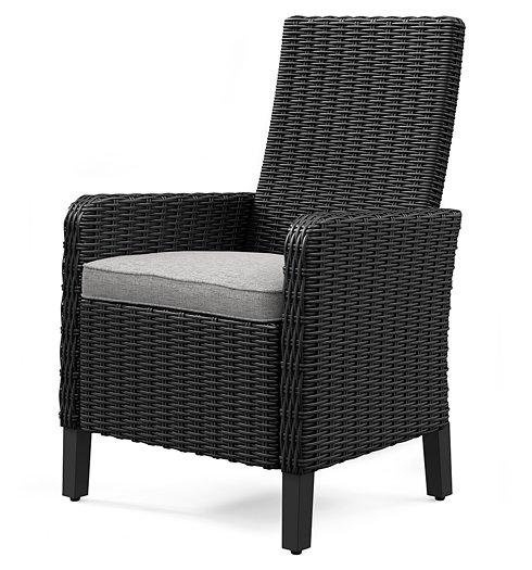 Beachcroft Outdoor Arm Chair with Cushion (Set of 2) - Premium Outdoor Dining Chair from Ashley Furniture - Just $770.66! Shop now at Furniture Wholesale Plus  We are the best furniture store in Nashville, Hendersonville, Goodlettsville, Madison, Antioch, Mount Juliet, Lebanon, Gallatin, Springfield, Murfreesboro, Franklin, Brentwood