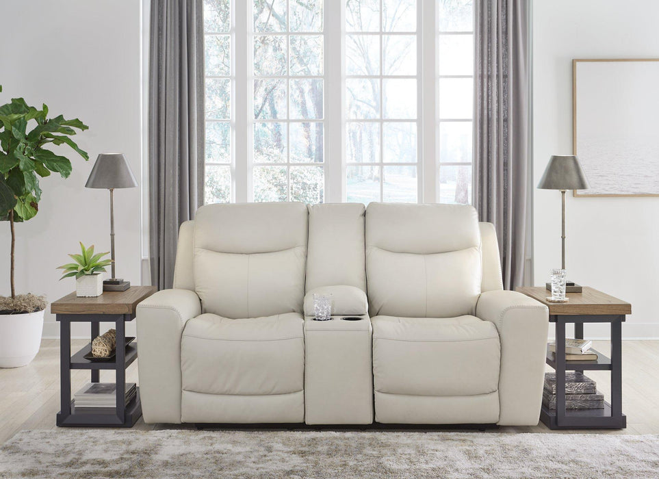 Mindanao Power Reclining Loveseat with Console - Premium Loveseat from Ashley Furniture - Just $1243.79! Shop now at Furniture Wholesale Plus  We are the best furniture store in Nashville, Hendersonville, Goodlettsville, Madison, Antioch, Mount Juliet, Lebanon, Gallatin, Springfield, Murfreesboro, Franklin, Brentwood