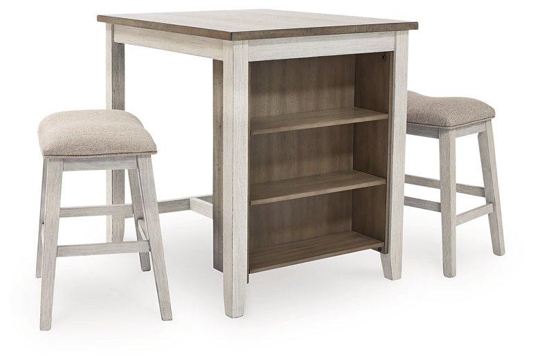 Skempton Counter Height Dining Table and Bar Stools (Set of 3) - Premium Counter Height Table from Ashley Furniture - Just $414.29! Shop now at Furniture Wholesale Plus  We are the best furniture store in Nashville, Hendersonville, Goodlettsville, Madison, Antioch, Mount Juliet, Lebanon, Gallatin, Springfield, Murfreesboro, Franklin, Brentwood