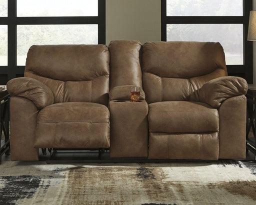 Boxberg Reclining Loveseat with Console - Premium Loveseat from Ashley Furniture - Just $788.31! Shop now at Furniture Wholesale Plus  We are the best furniture store in Nashville, Hendersonville, Goodlettsville, Madison, Antioch, Mount Juliet, Lebanon, Gallatin, Springfield, Murfreesboro, Franklin, Brentwood