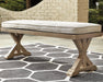 Beachcroft Bench with Cushion - Premium Outdoor Dining Bench from Ashley Furniture - Just $497.02! Shop now at Furniture Wholesale Plus  We are the best furniture store in Nashville, Hendersonville, Goodlettsville, Madison, Antioch, Mount Juliet, Lebanon, Gallatin, Springfield, Murfreesboro, Franklin, Brentwood