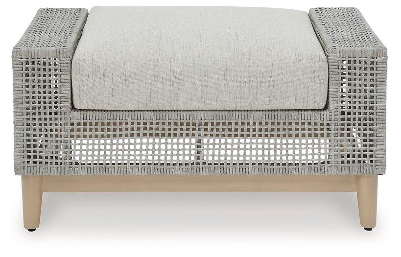 Seton Creek Outdoor Ottoman with Cushion - Premium Outdoor Ottoman from Ashley Furniture - Just $339.43! Shop now at Furniture Wholesale Plus  We are the best furniture store in Nashville, Hendersonville, Goodlettsville, Madison, Antioch, Mount Juliet, Lebanon, Gallatin, Springfield, Murfreesboro, Franklin, Brentwood