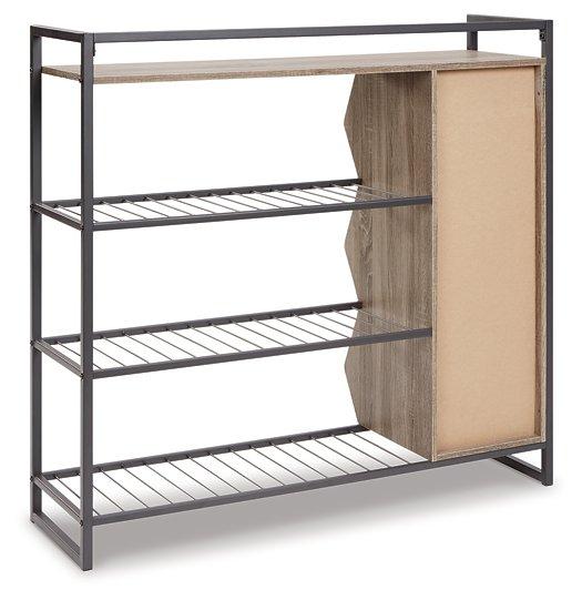 Maccenet Shoe Rack - Premium Bookcase from Ashley Furniture - Just $171.92! Shop now at Furniture Wholesale Plus  We are the best furniture store in Nashville, Hendersonville, Goodlettsville, Madison, Antioch, Mount Juliet, Lebanon, Gallatin, Springfield, Murfreesboro, Franklin, Brentwood