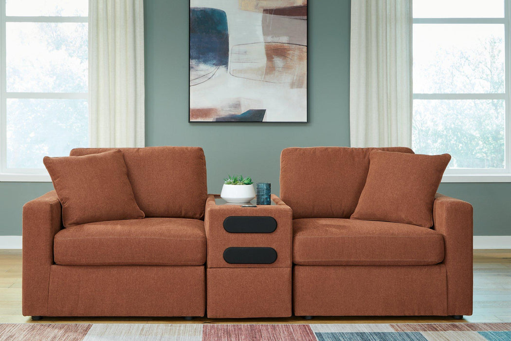 Modmax Sectional Loveseat with Audio System - Premium Sectional from Ashley Furniture - Just $1077.33! Shop now at Furniture Wholesale Plus  We are the best furniture store in Nashville, Hendersonville, Goodlettsville, Madison, Antioch, Mount Juliet, Lebanon, Gallatin, Springfield, Murfreesboro, Franklin, Brentwood