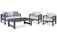 Amora Outdoor Seating Set - Premium Outdoor Table Set from Ashley Furniture - Just $795.59! Shop now at Furniture Wholesale Plus  We are the best furniture store in Nashville, Hendersonville, Goodlettsville, Madison, Antioch, Mount Juliet, Lebanon, Gallatin, Springfield, Murfreesboro, Franklin, Brentwood