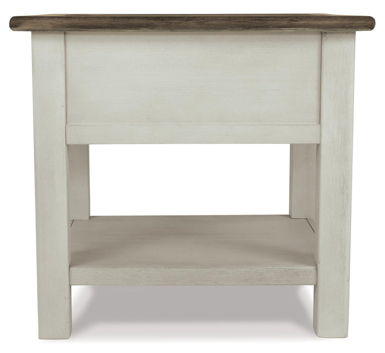 Bolanburg Chairside End Table with USB Ports & Outlets - Premium End Table from Ashley Furniture - Just $226.19! Shop now at Furniture Wholesale Plus  We are the best furniture store in Nashville, Hendersonville, Goodlettsville, Madison, Antioch, Mount Juliet, Lebanon, Gallatin, Springfield, Murfreesboro, Franklin, Brentwood