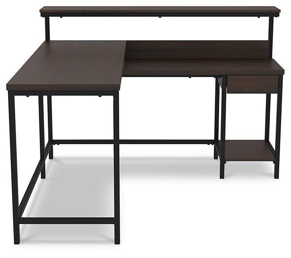 Camiburg Home Office L-Desk with Storage - Premium Desk from Ashley Furniture - Just $317.24! Shop now at Furniture Wholesale Plus  We are the best furniture store in Nashville, Hendersonville, Goodlettsville, Madison, Antioch, Mount Juliet, Lebanon, Gallatin, Springfield, Murfreesboro, Franklin, Brentwood