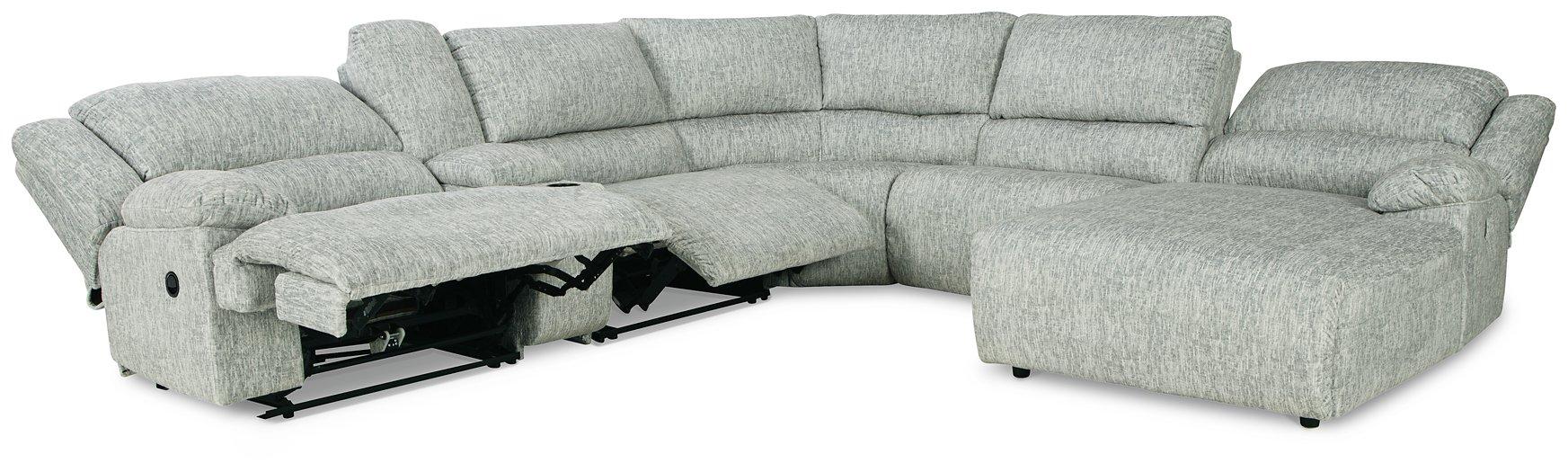 McClelland Reclining Sectional with Chaise - Premium Sectional from Ashley Furniture - Just $1521.90! Shop now at Furniture Wholesale Plus  We are the best furniture store in Nashville, Hendersonville, Goodlettsville, Madison, Antioch, Mount Juliet, Lebanon, Gallatin, Springfield, Murfreesboro, Franklin, Brentwood