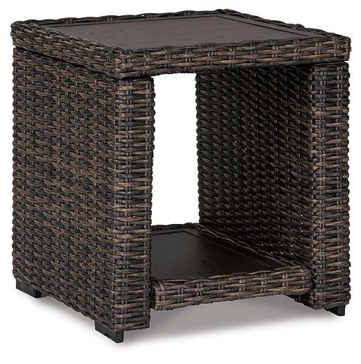 Grasson Lane End Table - Premium Outdoor End Table from Ashley Furniture - Just $235.02! Shop now at Furniture Wholesale Plus  We are the best furniture store in Nashville, Hendersonville, Goodlettsville, Madison, Antioch, Mount Juliet, Lebanon, Gallatin, Springfield, Murfreesboro, Franklin, Brentwood