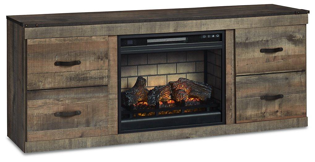 Trinell TV Stand with Electric Fireplace - Premium Entertainment Center from Ashley Furniture - Just $422.02! Shop now at Furniture Wholesale Plus  We are the best furniture store in Nashville, Hendersonville, Goodlettsville, Madison, Antioch, Mount Juliet, Lebanon, Gallatin, Springfield, Murfreesboro, Franklin, Brentwood