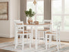 Gesthaven Counter Height Dining Table and 4 Barstools (Set of 5) - Premium Counter Height Table from Ashley Furniture - Just $456.53! Shop now at Furniture Wholesale Plus  We are the best furniture store in Nashville, Hendersonville, Goodlettsville, Madison, Antioch, Mount Juliet, Lebanon, Gallatin, Springfield, Murfreesboro, Franklin, Brentwood