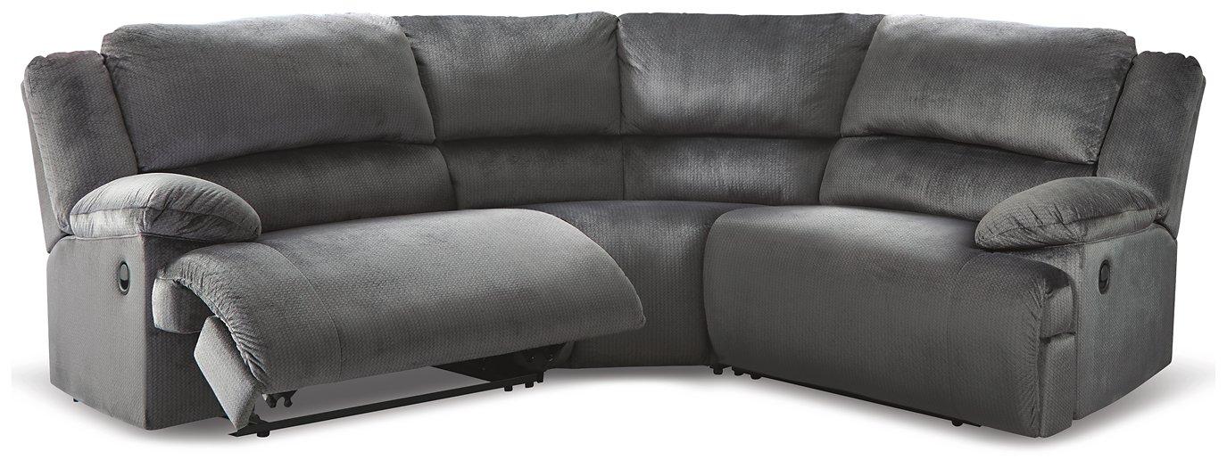 Clonmel Reclining Sectional Sofa - Premium Sectional from Ashley Furniture - Just $1788.48! Shop now at Furniture Wholesale Plus  We are the best furniture store in Nashville, Hendersonville, Goodlettsville, Madison, Antioch, Mount Juliet, Lebanon, Gallatin, Springfield, Murfreesboro, Franklin, Brentwood