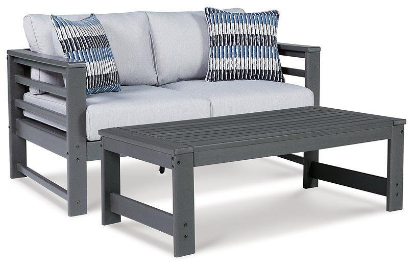 Amora Outdoor Seating Set - Premium Outdoor Table Set from Ashley Furniture - Just $795.59! Shop now at Furniture Wholesale Plus  We are the best furniture store in Nashville, Hendersonville, Goodlettsville, Madison, Antioch, Mount Juliet, Lebanon, Gallatin, Springfield, Murfreesboro, Franklin, Brentwood