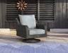 Elite Park Outdoor Swivel Lounge with Cushion - Premium Outdoor Seating from Ashley Furniture - Just $575.99! Shop now at Furniture Wholesale Plus  We are the best furniture store in Nashville, Hendersonville, Goodlettsville, Madison, Antioch, Mount Juliet, Lebanon, Gallatin, Springfield, Murfreesboro, Franklin, Brentwood