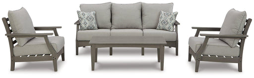 Visola Outdoor Sofa Conversation Set - Premium Outdoor Dining Set from Ashley Furniture - Just $2597.72! Shop now at Furniture Wholesale Plus  We are the best furniture store in Nashville, Hendersonville, Goodlettsville, Madison, Antioch, Mount Juliet, Lebanon, Gallatin, Springfield, Murfreesboro, Franklin, Brentwood