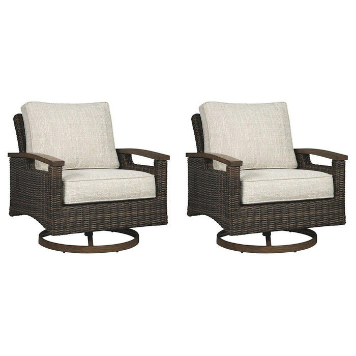 Paradise Trail Outdoor Sofa, Lounge Chairs and Fire Pit Table - Premium Outdoor Table Set from Ashley Furniture - Just $3763.45! Shop now at Furniture Wholesale Plus  We are the best furniture store in Nashville, Hendersonville, Goodlettsville, Madison, Antioch, Mount Juliet, Lebanon, Gallatin, Springfield, Murfreesboro, Franklin, Brentwood