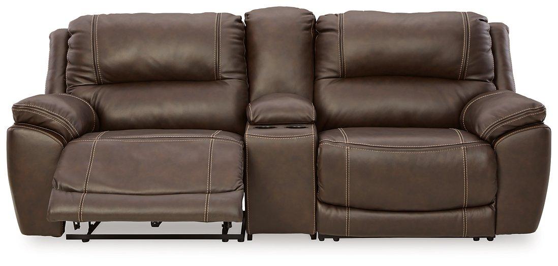 Dunleith 3-Piece Power Reclining Loveseat with Console - Premium Sectional from Ashley Furniture - Just $1729.75! Shop now at Furniture Wholesale Plus  We are the best furniture store in Nashville, Hendersonville, Goodlettsville, Madison, Antioch, Mount Juliet, Lebanon, Gallatin, Springfield, Murfreesboro, Franklin, Brentwood