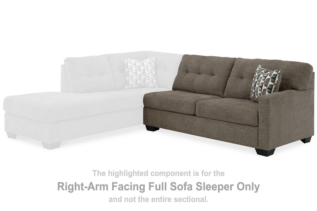 Mahoney 2-Piece Sleeper Sectional with Chaise - Premium Sectional from Ashley Furniture - Just $1206.50! Shop now at Furniture Wholesale Plus  We are the best furniture store in Nashville, Hendersonville, Goodlettsville, Madison, Antioch, Mount Juliet, Lebanon, Gallatin, Springfield, Murfreesboro, Franklin, Brentwood