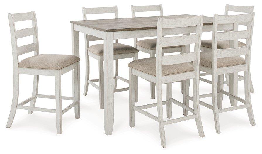 Skempton Counter Height Dining Table and Bar Stools (Set of 7) - Premium Counter Height Table from Ashley Furniture - Just $746.13! Shop now at Furniture Wholesale Plus  We are the best furniture store in Nashville, Hendersonville, Goodlettsville, Madison, Antioch, Mount Juliet, Lebanon, Gallatin, Springfield, Murfreesboro, Franklin, Brentwood