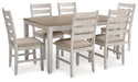 Skempton Dining Table and Chairs (Set of 7) - Premium Dining Table from Ashley Furniture - Just $663.66! Shop now at Furniture Wholesale Plus  We are the best furniture store in Nashville, Hendersonville, Goodlettsville, Madison, Antioch, Mount Juliet, Lebanon, Gallatin, Springfield, Murfreesboro, Franklin, Brentwood