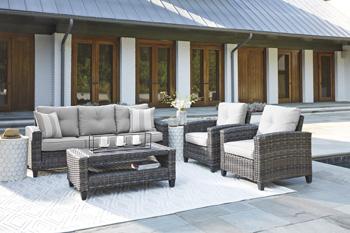 Cloverbrooke 4-Piece Outdoor Conversation Set - Premium Outdoor Seating Set from Ashley Furniture - Just $1517.08! Shop now at Furniture Wholesale Plus  We are the best furniture store in Nashville, Hendersonville, Goodlettsville, Madison, Antioch, Mount Juliet, Lebanon, Gallatin, Springfield, Murfreesboro, Franklin, Brentwood