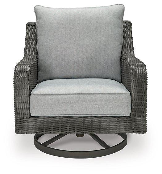 Elite Park Outdoor Swivel Lounge with Cushion - Premium Outdoor Seating from Ashley Furniture - Just $575.99! Shop now at Furniture Wholesale Plus  We are the best furniture store in Nashville, Hendersonville, Goodlettsville, Madison, Antioch, Mount Juliet, Lebanon, Gallatin, Springfield, Murfreesboro, Franklin, Brentwood