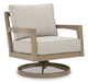 Hallow Creek Outdoor Swivel Lounge with Cushion - Premium Outdoor Seating from Ashley Furniture - Just $711.93! Shop now at Furniture Wholesale Plus  We are the best furniture store in Nashville, Hendersonville, Goodlettsville, Madison, Antioch, Mount Juliet, Lebanon, Gallatin, Springfield, Murfreesboro, Franklin, Brentwood