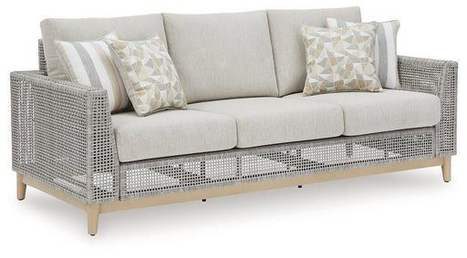 Seton Creek Outdoor Sofa with Cushion - Premium Outdoor Seating from Ashley Furniture - Just $1318.41! Shop now at Furniture Wholesale Plus  We are the best furniture store in Nashville, Hendersonville, Goodlettsville, Madison, Antioch, Mount Juliet, Lebanon, Gallatin, Springfield, Murfreesboro, Franklin, Brentwood