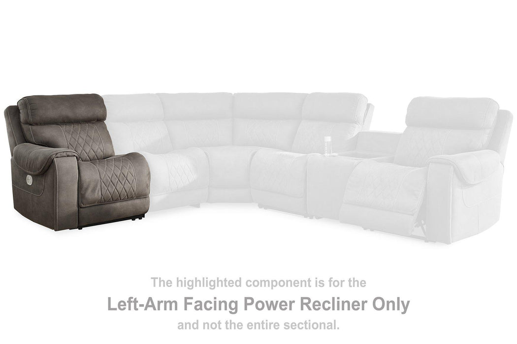 Hoopster 6-Piece Power Reclining Sectional - Premium Sectional from Ashley Furniture - Just $2945.76! Shop now at Furniture Wholesale Plus  We are the best furniture store in Nashville, Hendersonville, Goodlettsville, Madison, Antioch, Mount Juliet, Lebanon, Gallatin, Springfield, Murfreesboro, Franklin, Brentwood