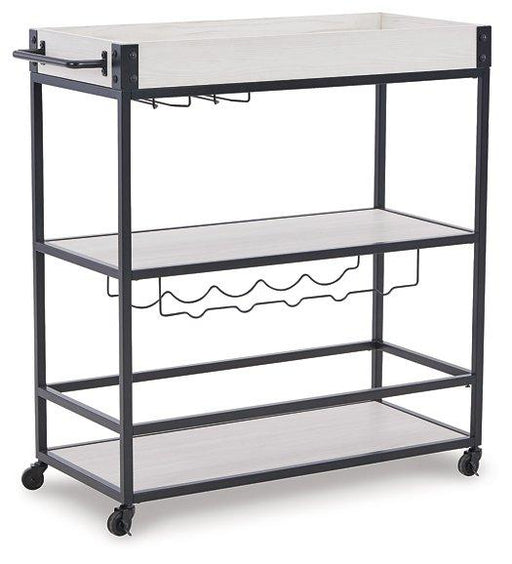 Bayflynn Bar Cart - Premium Bar Cart from Ashley Furniture - Just $152.04! Shop now at Furniture Wholesale Plus  We are the best furniture store in Nashville, Hendersonville, Goodlettsville, Madison, Antioch, Mount Juliet, Lebanon, Gallatin, Springfield, Murfreesboro, Franklin, Brentwood