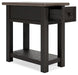 Tyler Creek Chairside End Table - Premium End Table from Ashley Furniture - Just $152.04! Shop now at Furniture Wholesale Plus  We are the best furniture store in Nashville, Hendersonville, Goodlettsville, Madison, Antioch, Mount Juliet, Lebanon, Gallatin, Springfield, Murfreesboro, Franklin, Brentwood