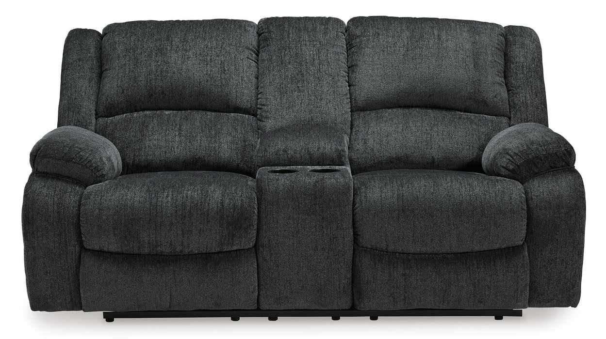 Draycoll Power Reclining Loveseat with Console - Premium Loveseat from Ashley Furniture - Just $897.77! Shop now at Furniture Wholesale Plus  We are the best furniture store in Nashville, Hendersonville, Goodlettsville, Madison, Antioch, Mount Juliet, Lebanon, Gallatin, Springfield, Murfreesboro, Franklin, Brentwood