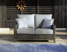 Elite Park Outdoor Loveseat, Lounge Chairs and Cocktail Table - Premium Outdoor Table Set from Ashley Furniture - Just $2410.12! Shop now at Furniture Wholesale Plus  We are the best furniture store in Nashville, Hendersonville, Goodlettsville, Madison, Antioch, Mount Juliet, Lebanon, Gallatin, Springfield, Murfreesboro, Franklin, Brentwood