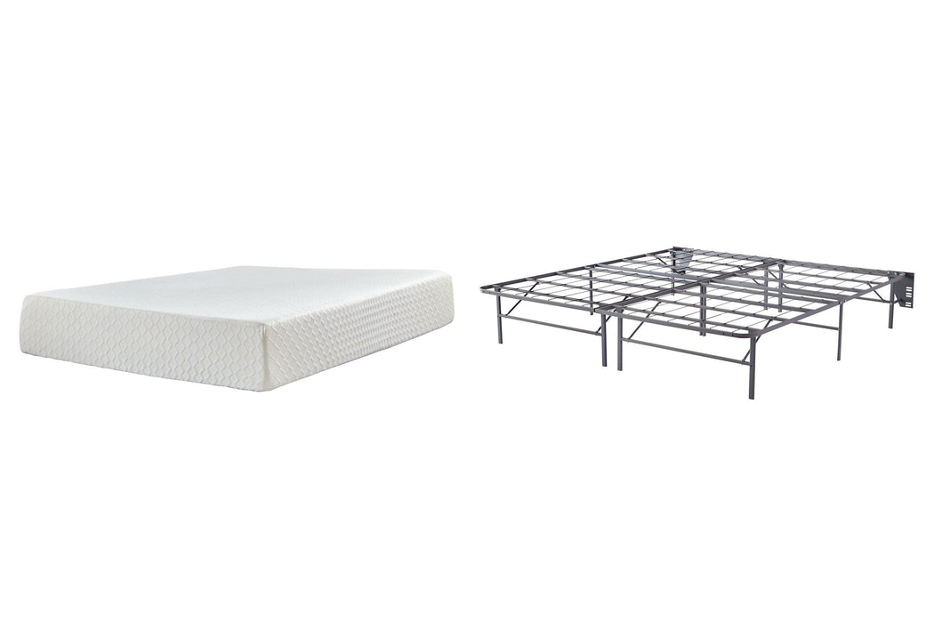 Chime 12 Inch Memory Foam Mattress Set - Premium Mattress Set from Ashley Furniture - Just $442.41! Shop now at Furniture Wholesale Plus  We are the best furniture store in Nashville, Hendersonville, Goodlettsville, Madison, Antioch, Mount Juliet, Lebanon, Gallatin, Springfield, Murfreesboro, Franklin, Brentwood