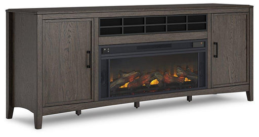 Montillan 84" TV Stand with Electric Fireplace - Premium TV Stand from Ashley Furniture - Just $1160.41! Shop now at Furniture Wholesale Plus  We are the best furniture store in Nashville, Hendersonville, Goodlettsville, Madison, Antioch, Mount Juliet, Lebanon, Gallatin, Springfield, Murfreesboro, Franklin, Brentwood