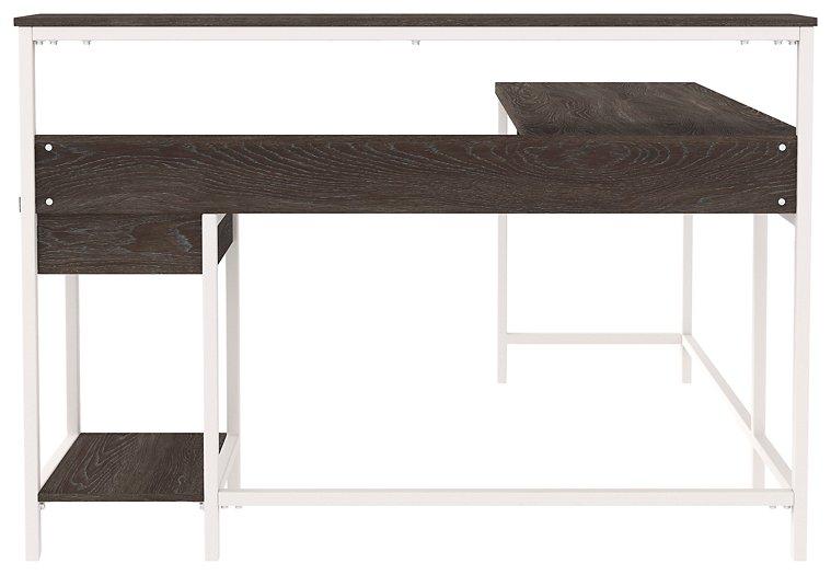 Dorrinson Home Office L-Desk with Storage - Premium Desk from Ashley Furniture - Just $317.24! Shop now at Furniture Wholesale Plus  We are the best furniture store in Nashville, Hendersonville, Goodlettsville, Madison, Antioch, Mount Juliet, Lebanon, Gallatin, Springfield, Murfreesboro, Franklin, Brentwood