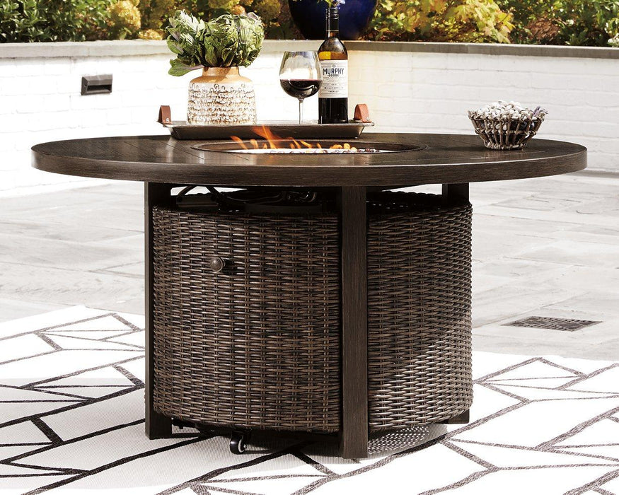 Paradise Trail Fire Pit Table - Premium Outdoor Fire Pit Table from Ashley Furniture - Just $1255.98! Shop now at Furniture Wholesale Plus  We are the best furniture store in Nashville, Hendersonville, Goodlettsville, Madison, Antioch, Mount Juliet, Lebanon, Gallatin, Springfield, Murfreesboro, Franklin, Brentwood