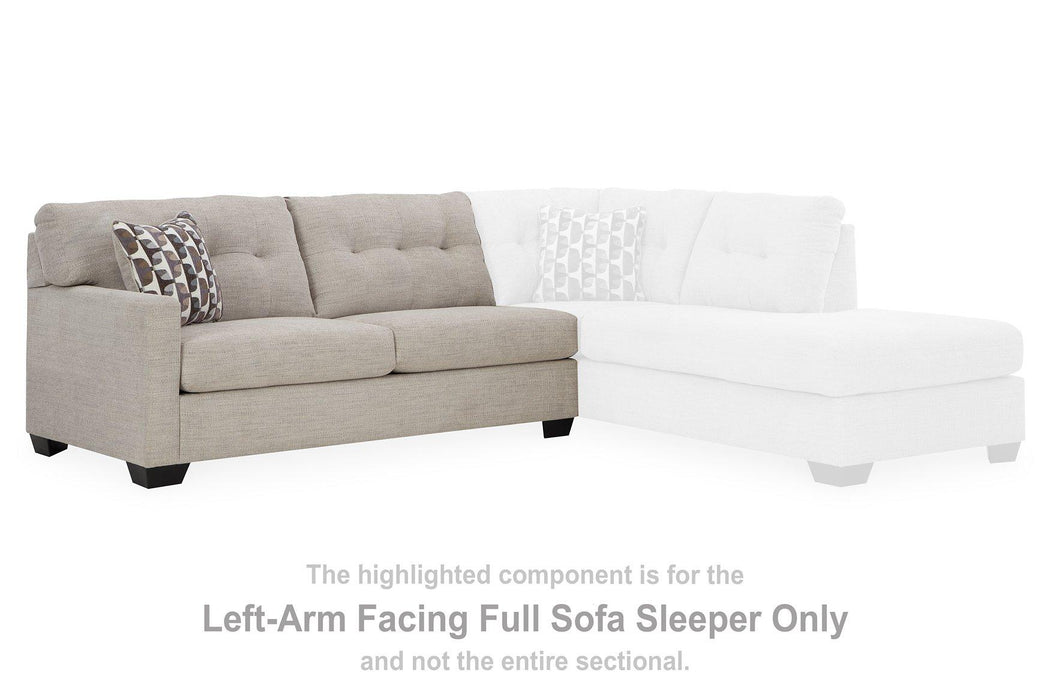 Mahoney 2-Piece Sleeper Sectional with Chaise - Premium Sectional from Ashley Furniture - Just $1206.50! Shop now at Furniture Wholesale Plus  We are the best furniture store in Nashville, Hendersonville, Goodlettsville, Madison, Antioch, Mount Juliet, Lebanon, Gallatin, Springfield, Murfreesboro, Franklin, Brentwood