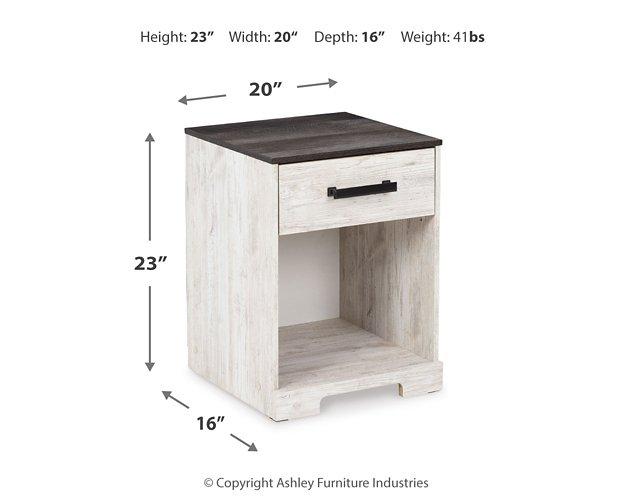 Shawburn Nightstand - Premium Nightstand from Ashley Furniture - Just $71.29! Shop now at Furniture Wholesale Plus  We are the best furniture store in Nashville, Hendersonville, Goodlettsville, Madison, Antioch, Mount Juliet, Lebanon, Gallatin, Springfield, Murfreesboro, Franklin, Brentwood