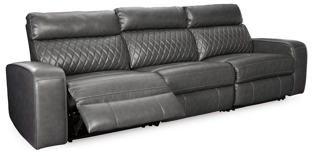 Samperstone Power Reclining Sectional - Premium Sectional from Ashley Furniture - Just $1137.86! Shop now at Furniture Wholesale Plus  We are the best furniture store in Nashville, Hendersonville, Goodlettsville, Madison, Antioch, Mount Juliet, Lebanon, Gallatin, Springfield, Murfreesboro, Franklin, Brentwood